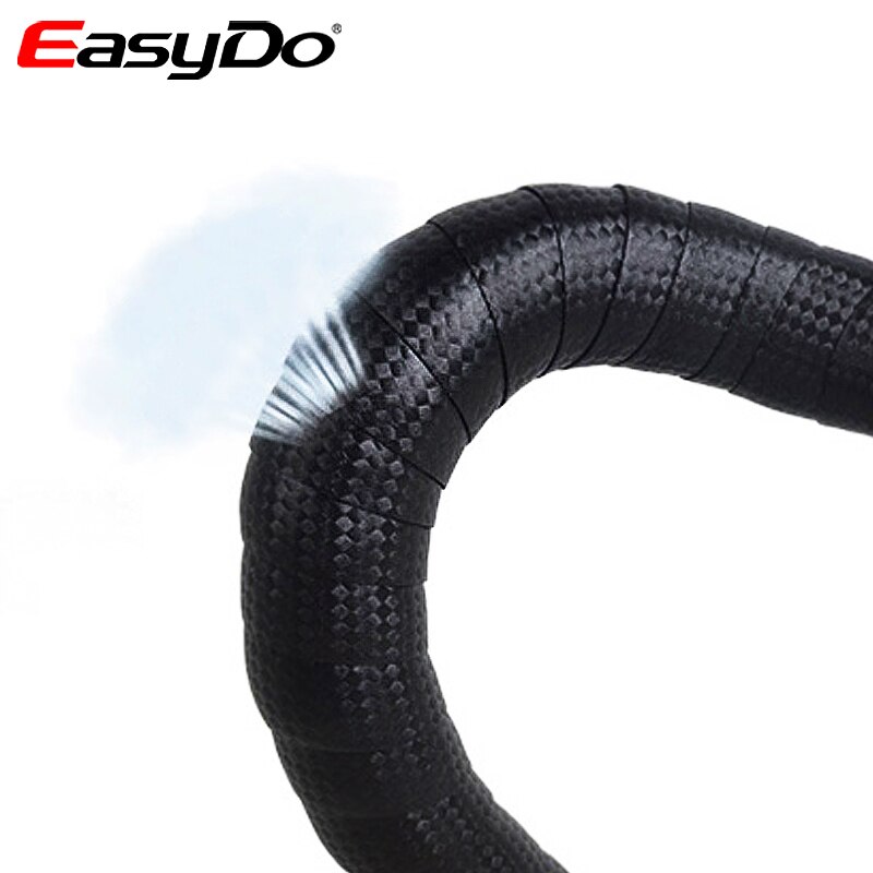 EasyDo Road Bike Handlebar Tape Carbon Fiber Textured Anti-vibration Wrap Bike Bar Tape Bicycle Accessories ED1946