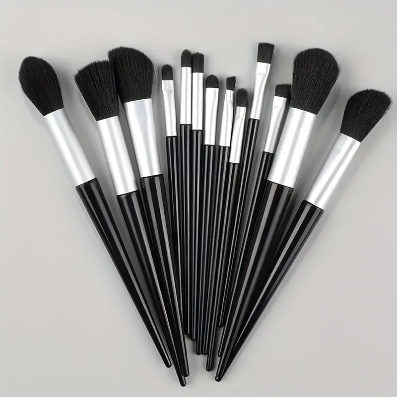 13PCS Makeup Brush Set Soft Fluffy Eye Shadow Foundation Blush Highlighter Concealer Brush Female Beauty Tool Christmas: Blue