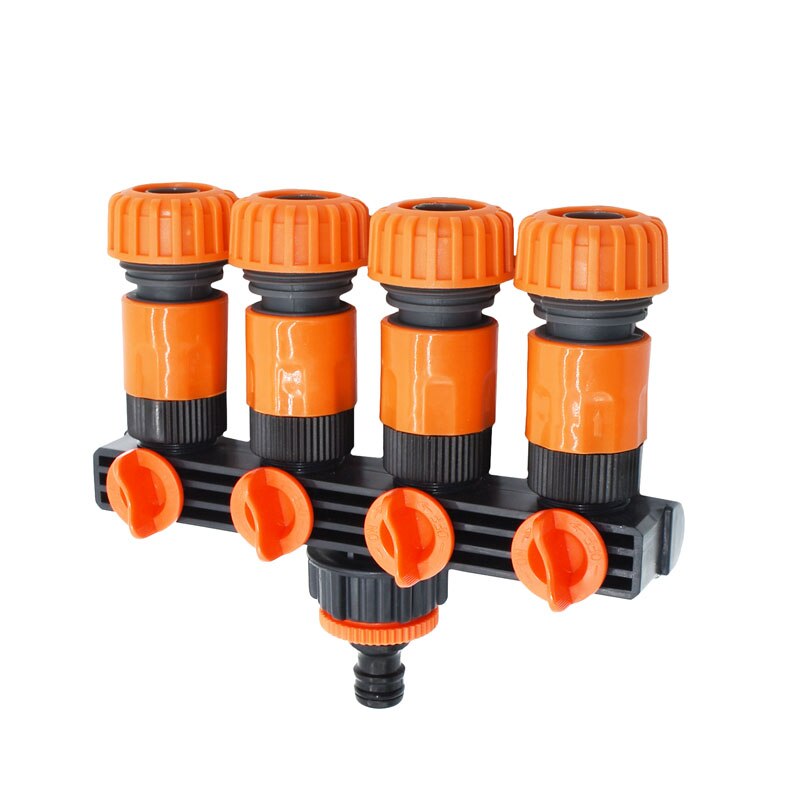 Garden hose 4-way Tap Garden tap water splitter garden water for 1/2 3/4 hose connector 16mm 20mm 1PCS: 3I4 hose-A