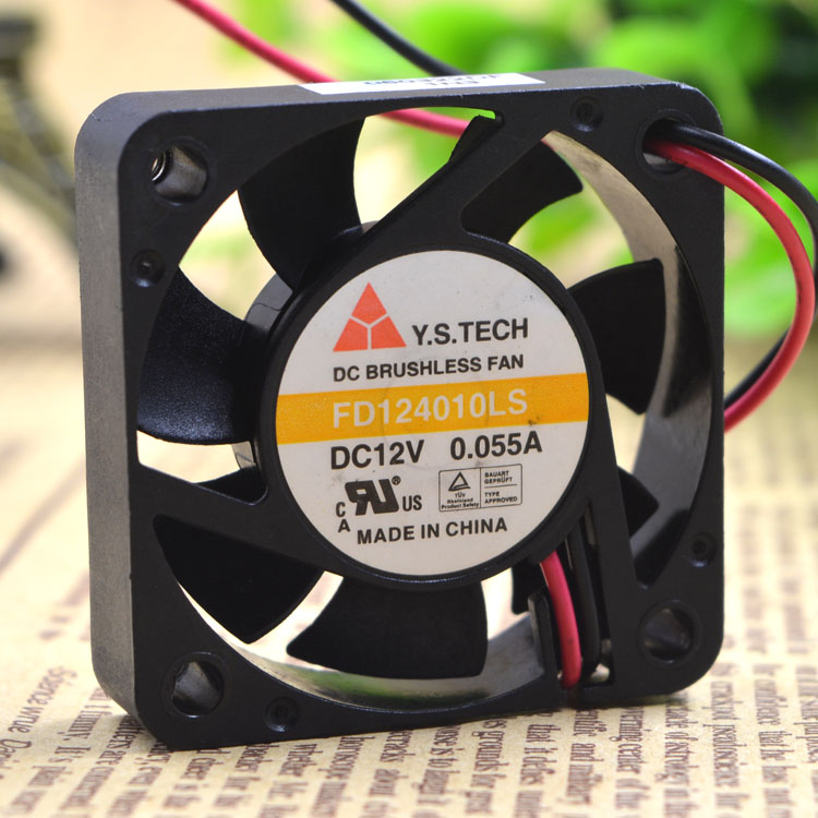 Yuanshan Ys 4010 12V 0.055a 2-Draad Ultra-Stille Ventilator Fd124010ls