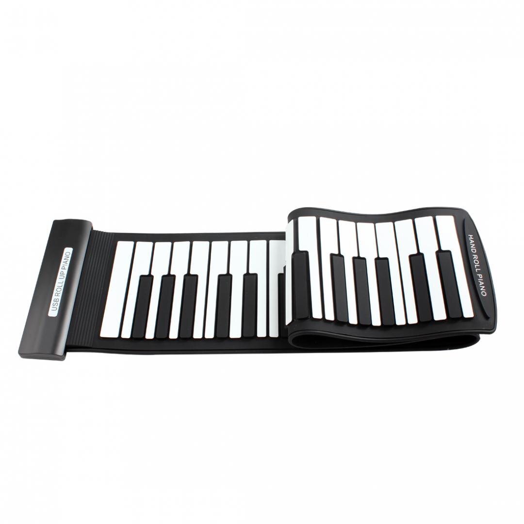 Electronic Organ MD61 Flexible 61Keys MIDI Keyboard Electronic Roll Up Piano for Children
