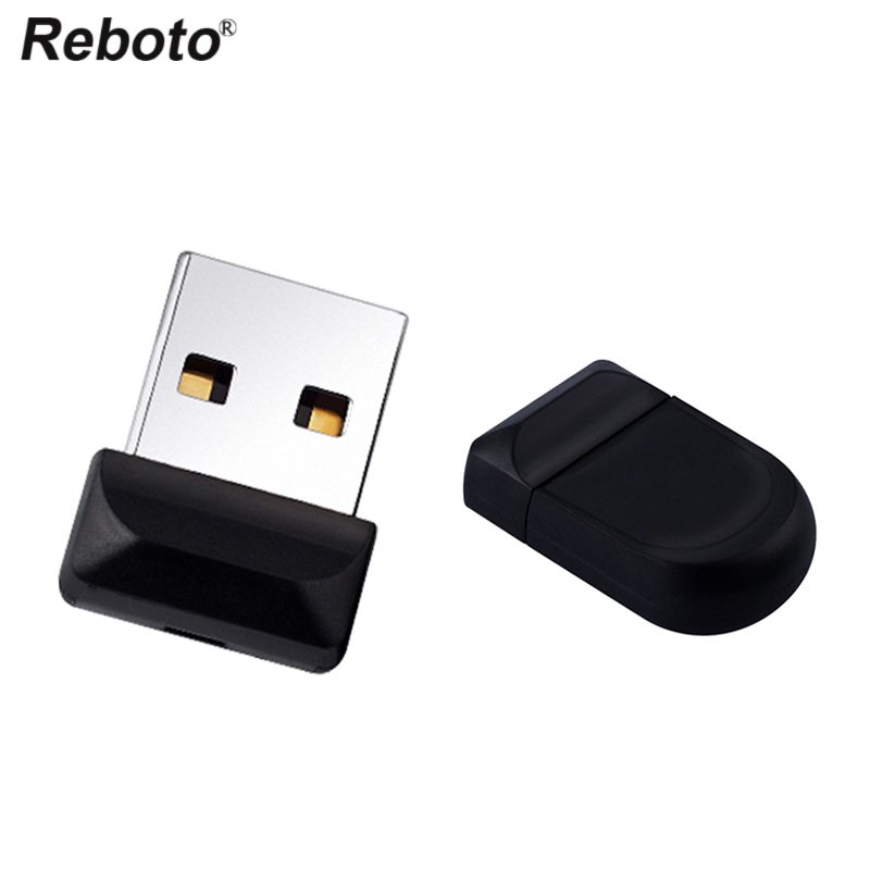 Reboto USB 2.0 8GB 16GB 32GB 64GB super mini nero cle USB flash drive di alta qualità pen drive di memoria del USB del bastone U disk migliore regalo