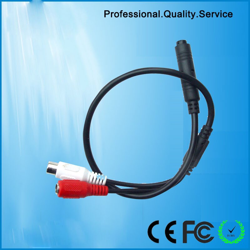 Mini Mic Audio Sound CCTV Microphone Cable Cylindrical sound monitor For Security Camera DVRs ( CS-6A)