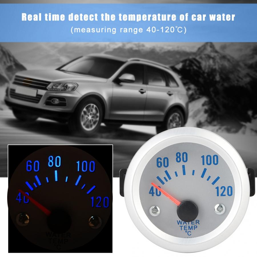 Auto Water Temperatuurmeter 52 Mm 2 ''Universal Water Temperatuur Van 40-120 Graden Led Digitale Voor auto Motor Universele 12V