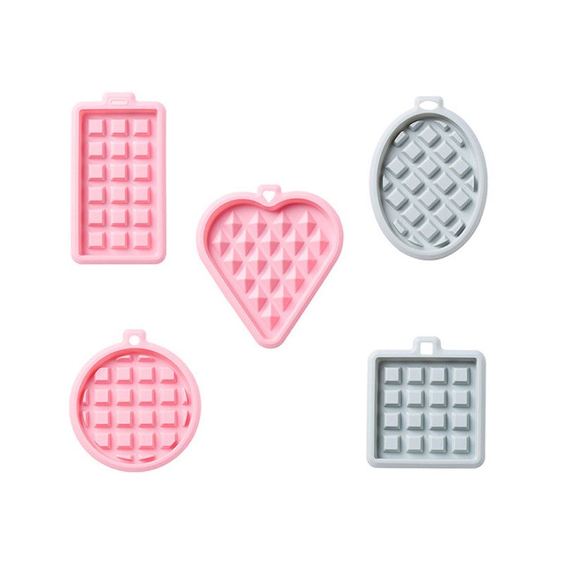 Materiale resistente alle alte Temperature stampi per cialde in Silicone cuore rotondo quadrato stampo per dolci da forno stampi per biscotti al cioccolato