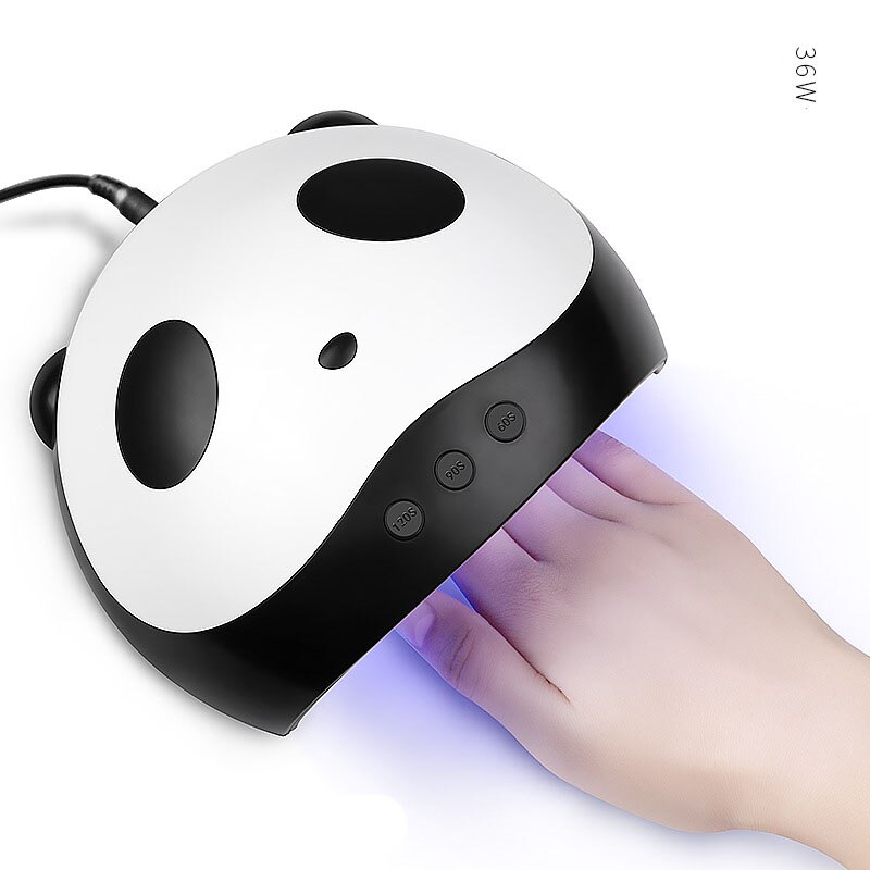 Leuke Panda 36 W Uv Led Lamp Nagel Droger Voor Alle Gels Mini Usb 12 Pcs Led Lamp Droger Lamp polish Zon Nail Droger: Default Title