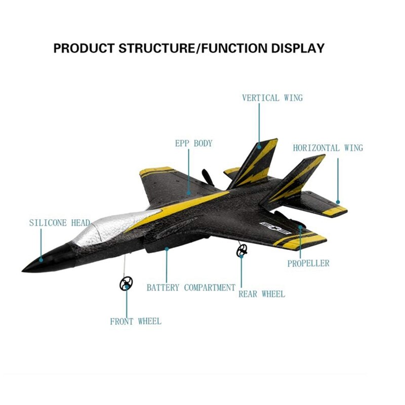 Rc Vliegtuig Rc Vliegtuig Rc Vliegtuigen 2.4Ghz Afstandsbediening Schuim Zweefvliegtuig Rc Glider Vliegtuig Vaste Vleugel Vliegtuig Speelgoed FX635