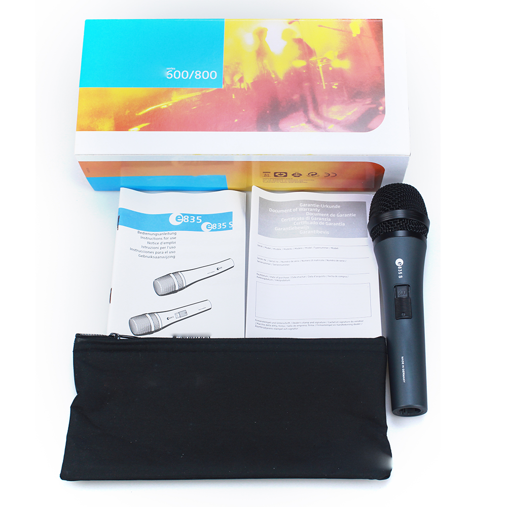 E835S e 835-S Profi Audio- Dynamisches Gesangsmikrofon mit Nierencharakteristik und Ein-/Aus-Schalter: Ursprünglich Titel
