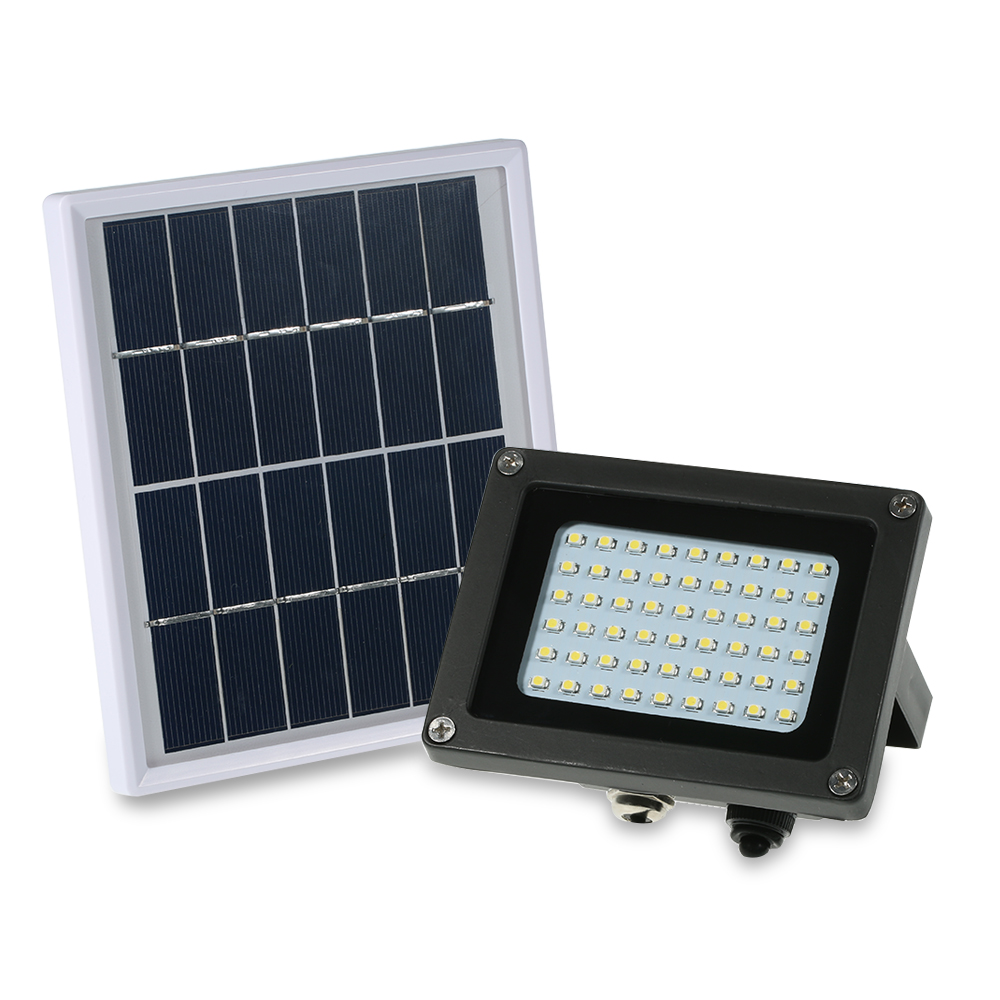 Lámparas solares para pared reflector alimentado 54 luces solares LED IP65 luces de seguridad impermeables al aire libre para el hogar, jardín, césped