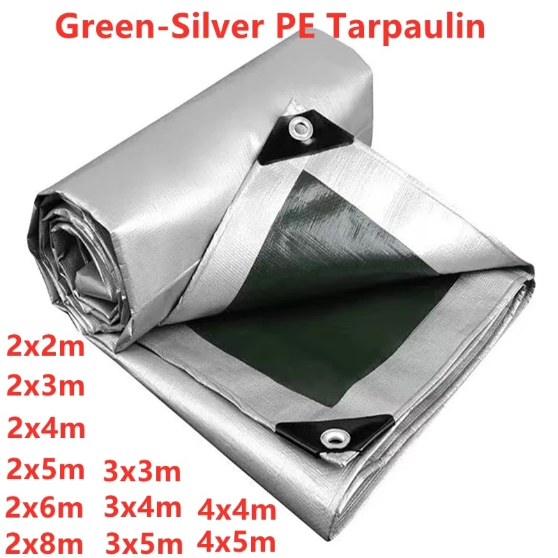Outdoor waterproof PE tarpaulin 0.32mm awning garden plant shed truck shade sail pet dog roof