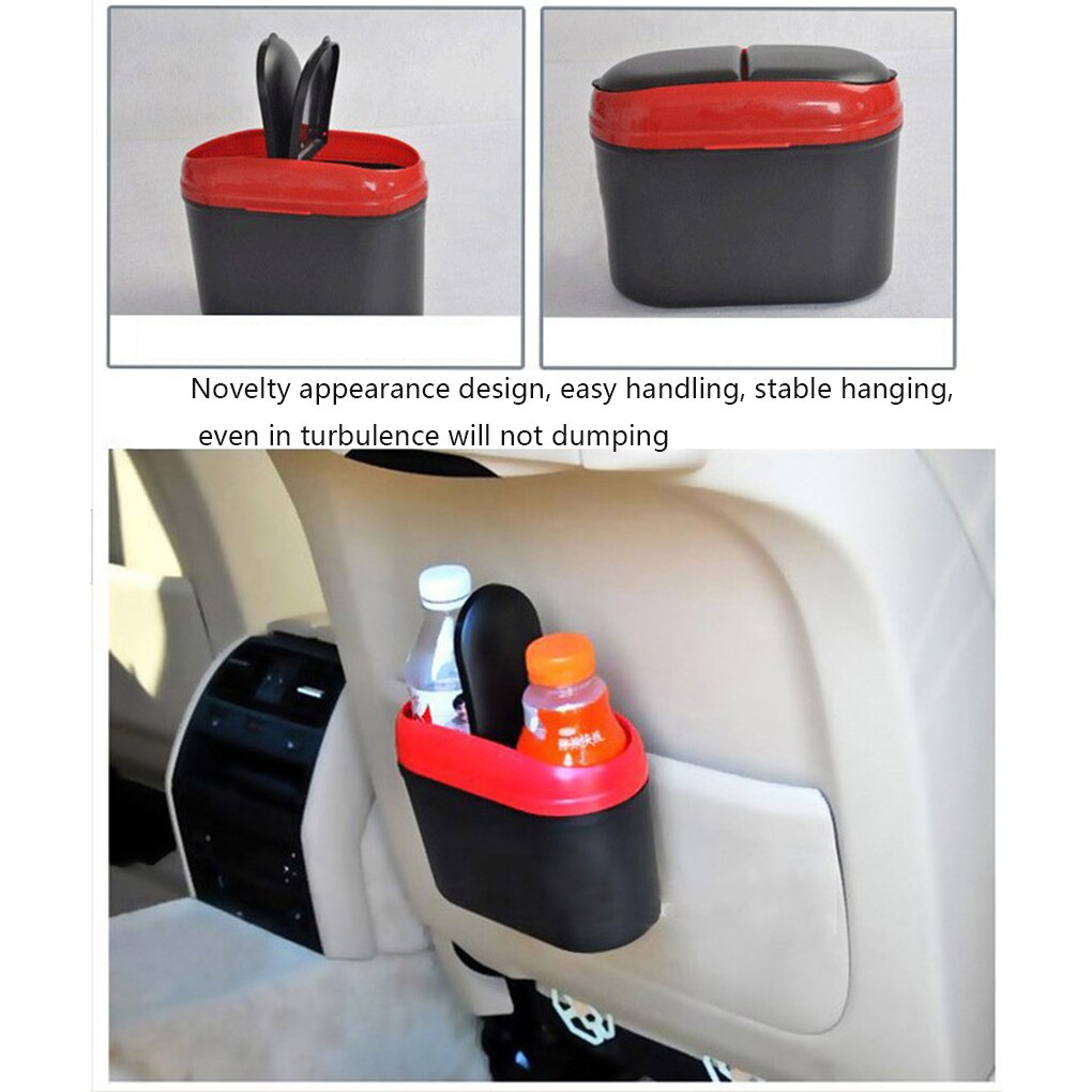 Dobbel åpenn søppelboks bildør hengende snu søppelbøtte avfallsoppbevaringsboks kjøretøy søppelbøtte