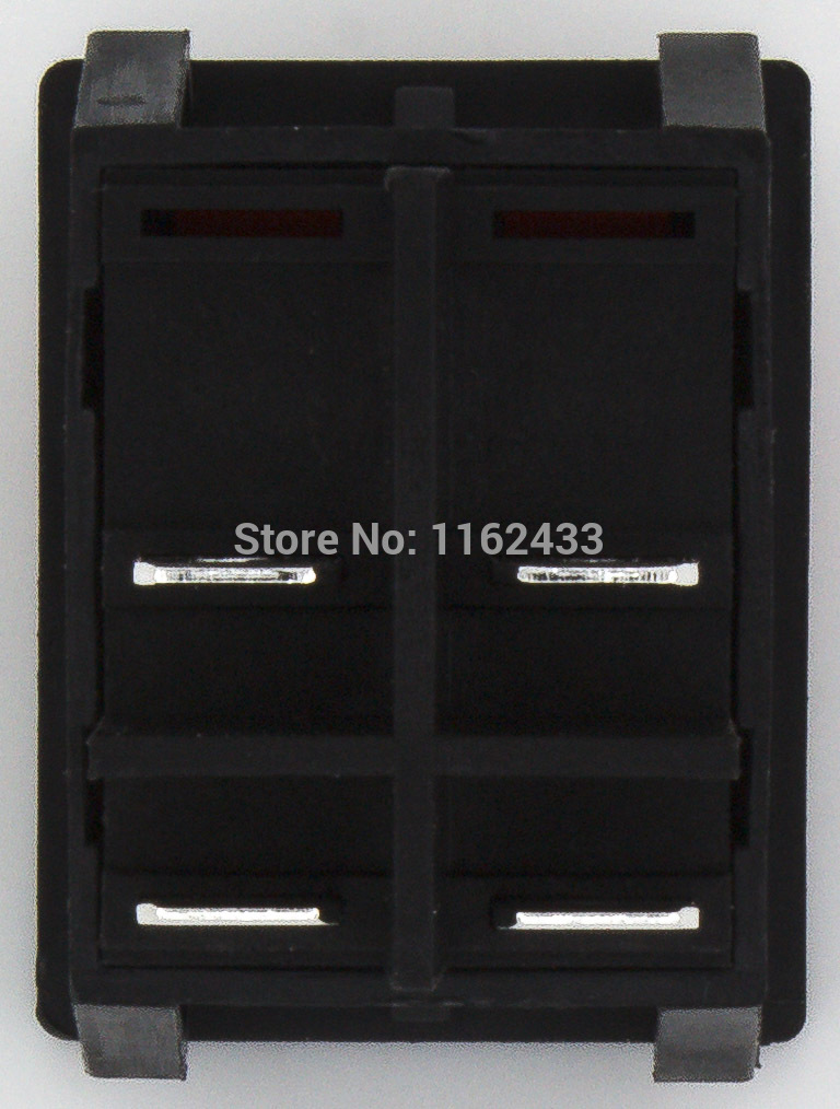 Kcd 4-201n-3 perforeret 30 x 22 mm 30a 4 pin til - fra båd vippekontakt kcd 4 serie afbryder med 220v lys