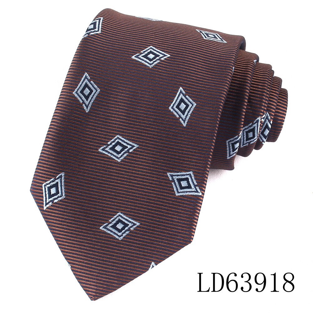 Maillard Coffee Color Ties For Men Women Floral Stripe Neck Tie For Wedding Business Classic Brown Color Neckties Men's Neck Tie: Black Green
