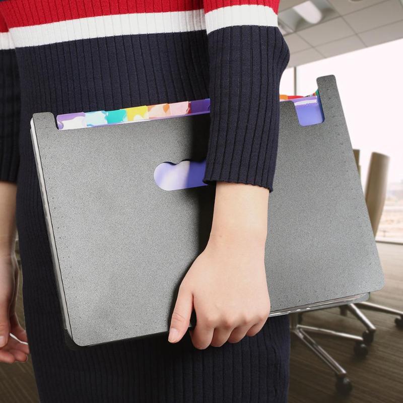 24 Pockets Expanding File Folder A4 Organizer Portable Business File Office Supplies Document Holder Carpeta Archivador