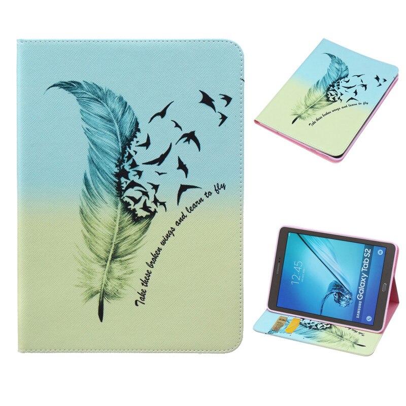 Tablet Case for Samsung Galaxy Tab S2 9.7" - PU Leather Flip Stand Cover with Auto Sleep/Wake