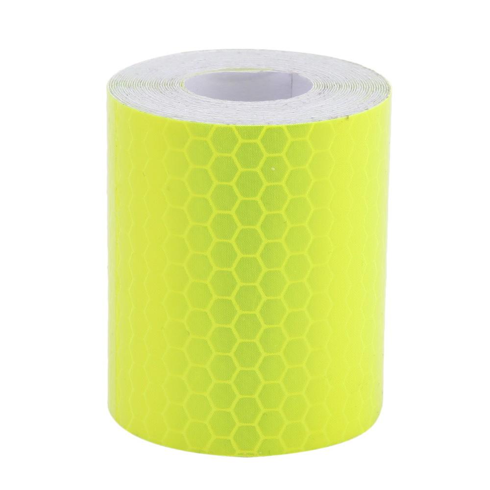 5 Cm * 300 Cm Auto Reflecterende Tape Decoratie Stickers Veiligheidswaarschuwing Reflectie Tape Film Reflector Sticker Voor Auto Motorfiets fiets: Lemon Yellow