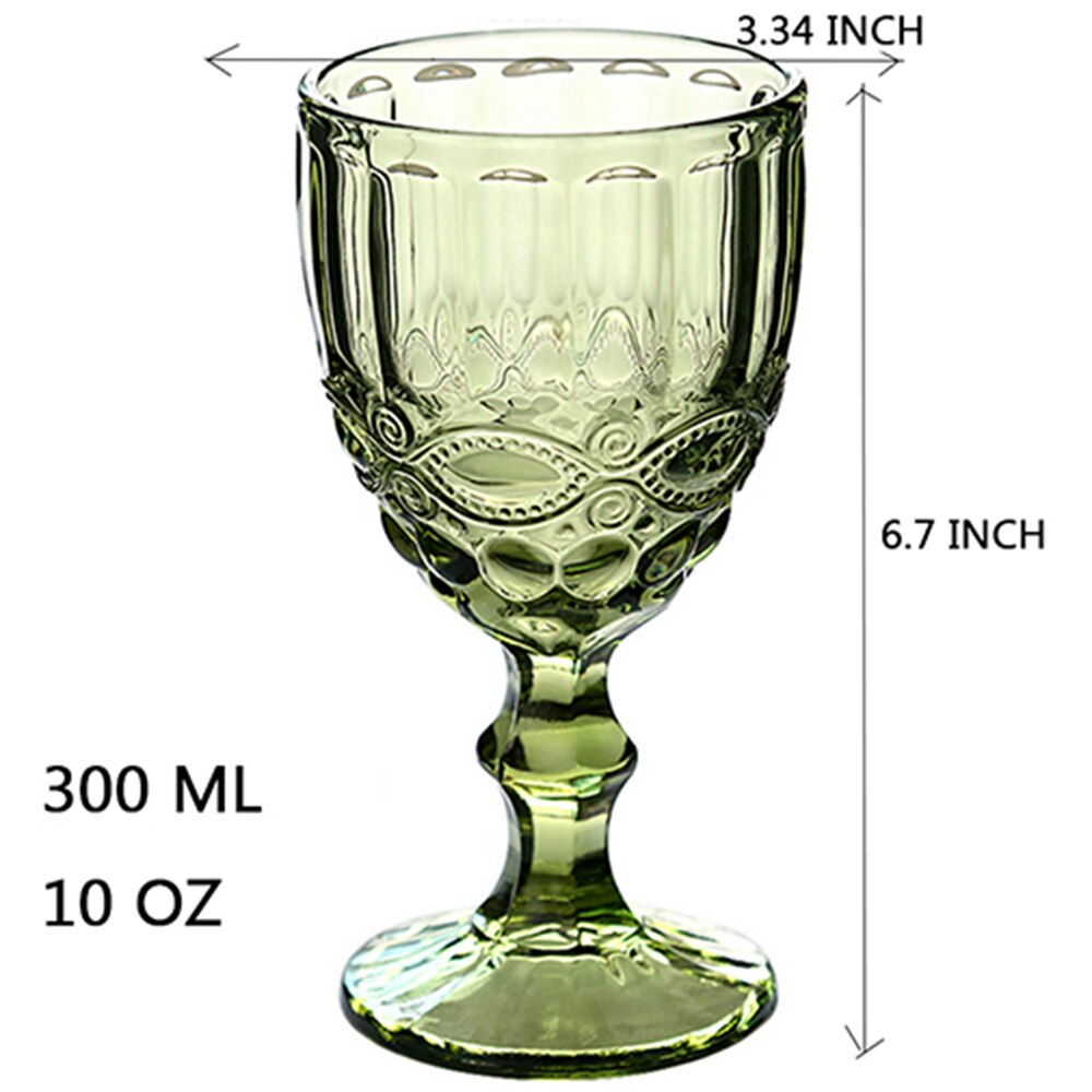 Portsble vinglas dricksglas 3 st/lot bröllopsfest vinkopp glas vattenglas för att dricka jul 300ml 10oz