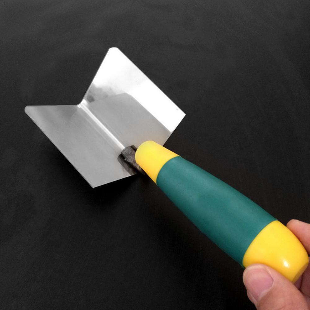 Herramienta de esquina de paneles de yeso, flexiones para una esquina perfecta de 90 grados, paleta de esquina de acero inoxidable de , agarre ergonómico