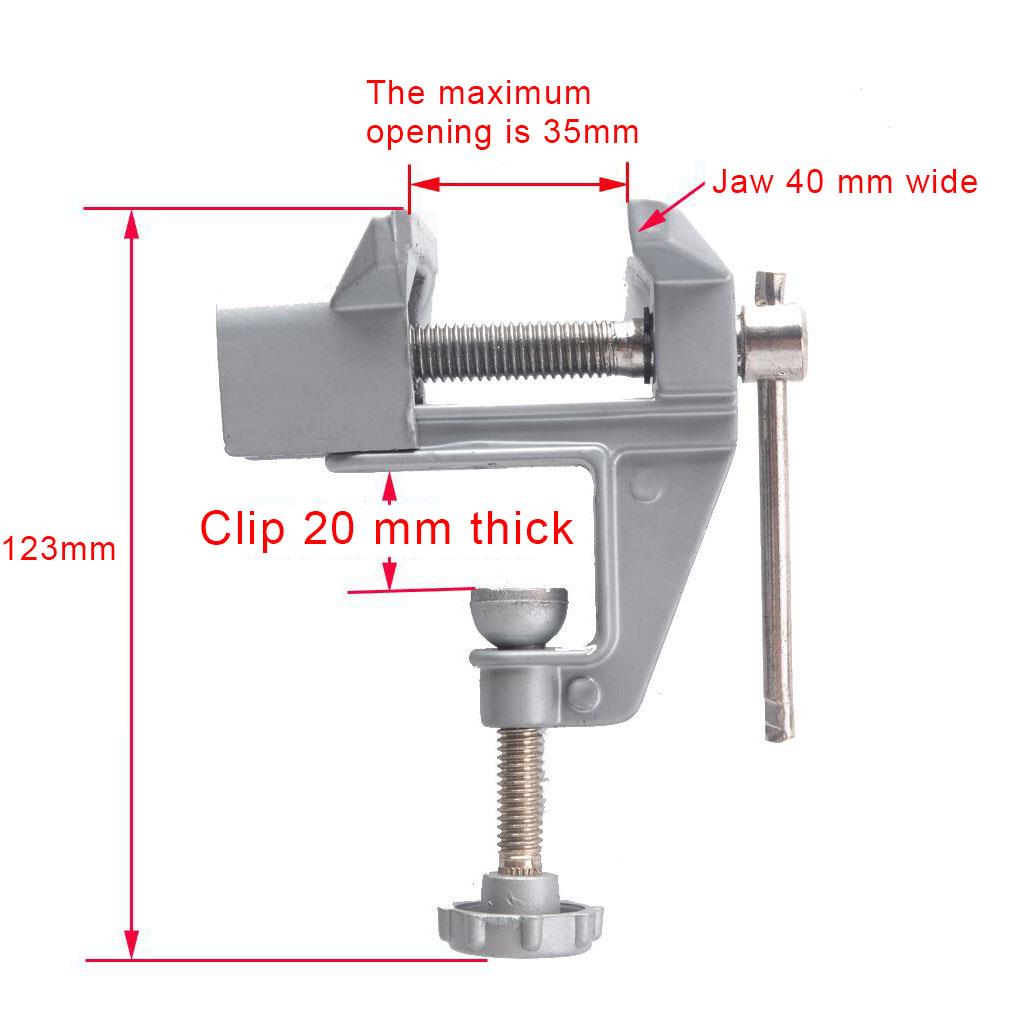 Tabletop Workbench Vise Universal Clamp On Table DIY Craft Woodworking Modeling Jewelry Clamp Vice Woodworking Small Clamp Vise