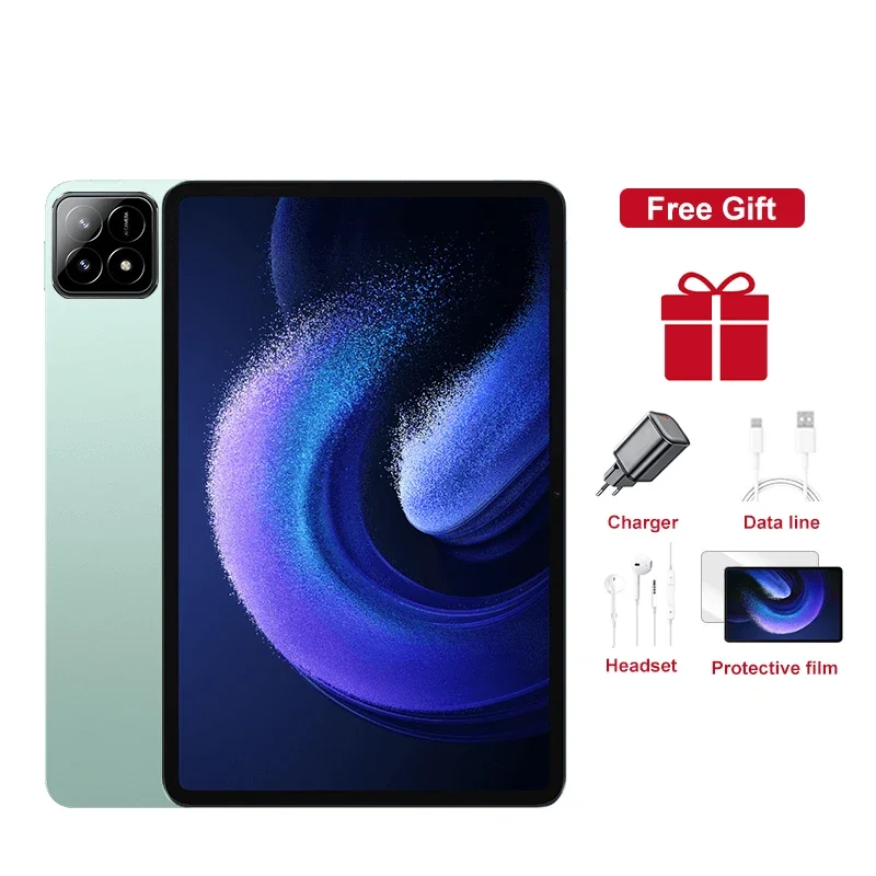2025 Global Mi tablet Android 14 Pad 6S Pro 16GB 1TB Snapdragon 8 Gen2 4K HD 5G WIFI SIM Bluetooth WPS 10000mAh xioami tabletten: 12.4 / Black