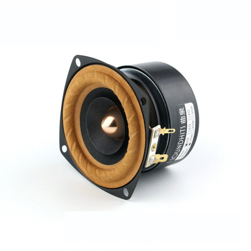 20W 3 Inch Speaker 4ohm ~ 8ohm Full Range Speaker Koorts Tweeter Midrange Woofer Audio Versterker Luidspreker Bass 98hz-20Khz: Square 4 ohms / 2PCS