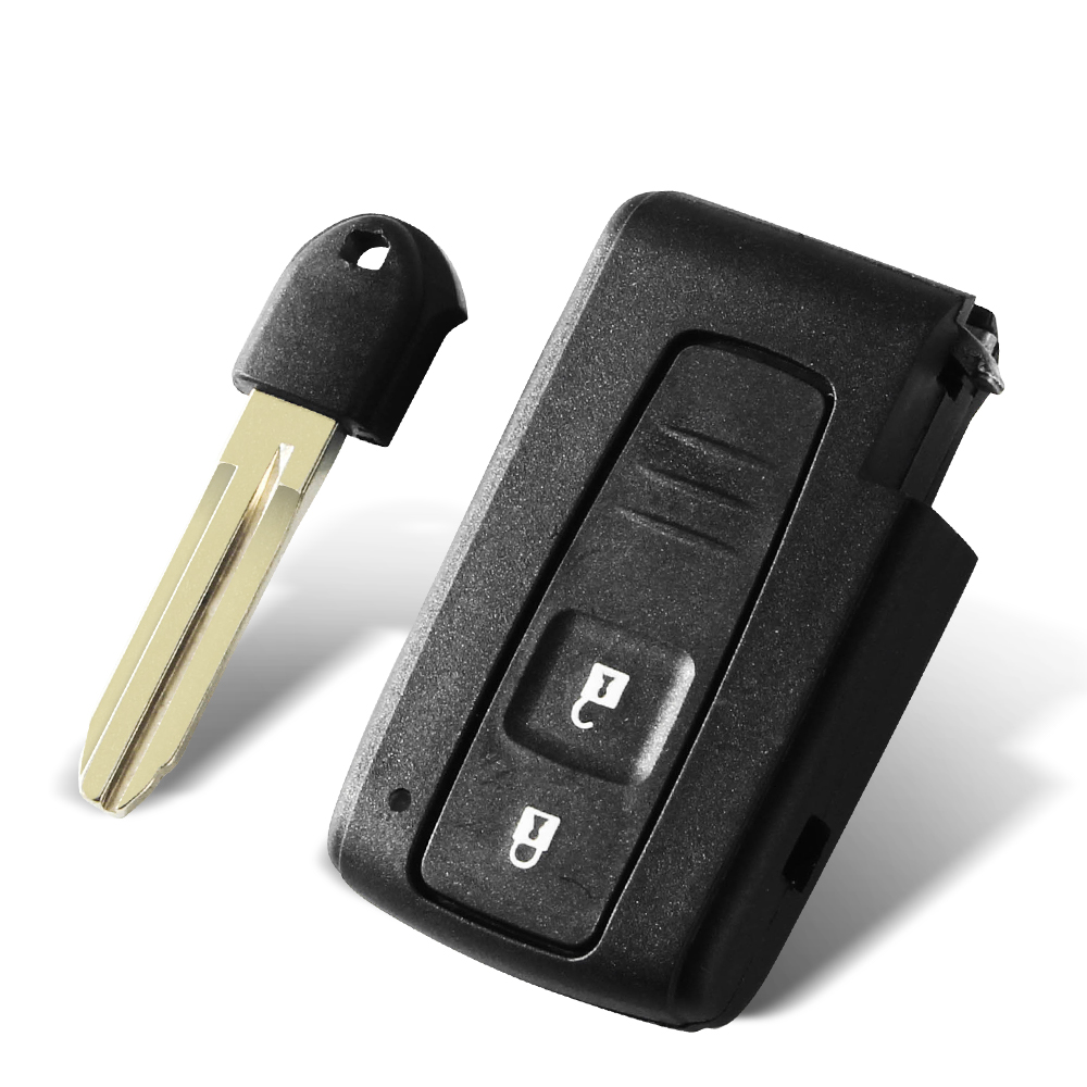 KEYYOU funda para llave para Toyota 2004 2005 2006 2007 Corolla Verso Camry 2 botones llave inteligente