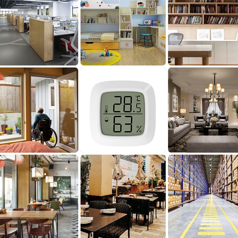 Mini LCD Digitale Thermometer Hygrometer Binnenkamertemperatuur en Vochtigheidsmeter Sensormeter Thuis Thermometer
