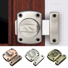 Pestillo de puerta Universal, pestillo de Metal, aleación de Zinc, cepillado, Perno de seguridad para puerta corredera, pasador grueso para gabinete