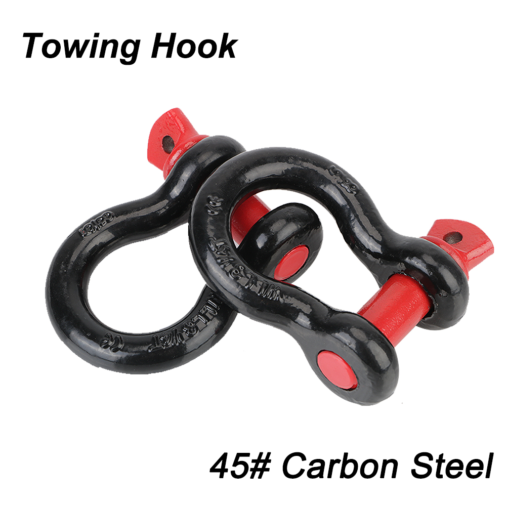 2pcs D Ring Shackle Vault Heavy Duty Tow Hook Towing Rope Buckles 12T 19.5T For Off Road Trailer Car Emergency Recovery