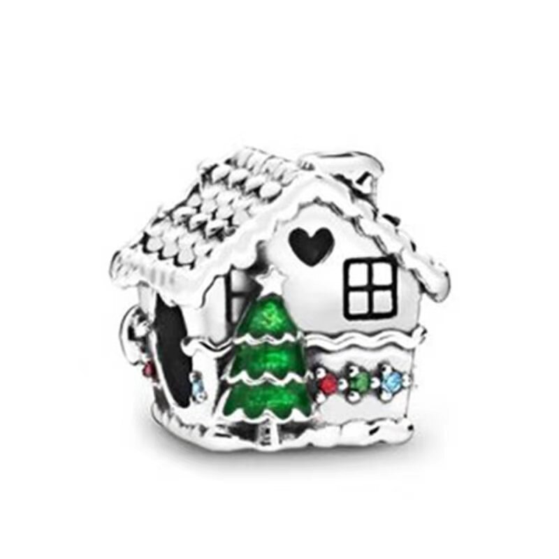 exquis capteur de rêves pain d'épice maison Transparent bleu lumineux charme, bijoux classiques pour Couples de noël
