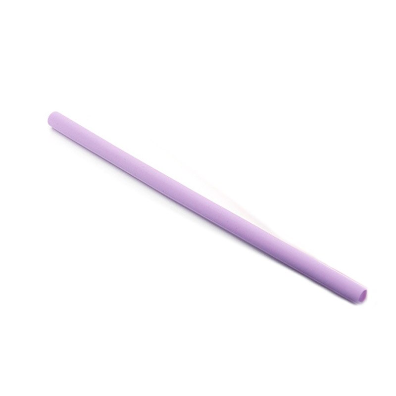 Food grade fold drinker populær resirkulering silikon cocktail godteri farge halm festrekvisita rett 1pc: Rett lilla