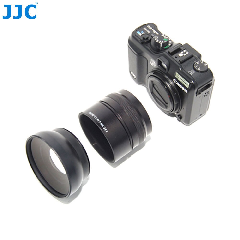 JJC TC-DC58D Teleconverter Conversie Lens Adapter Ring Buizen voor Canon Powershot G10/G11 Digitale Camera (RN-2)