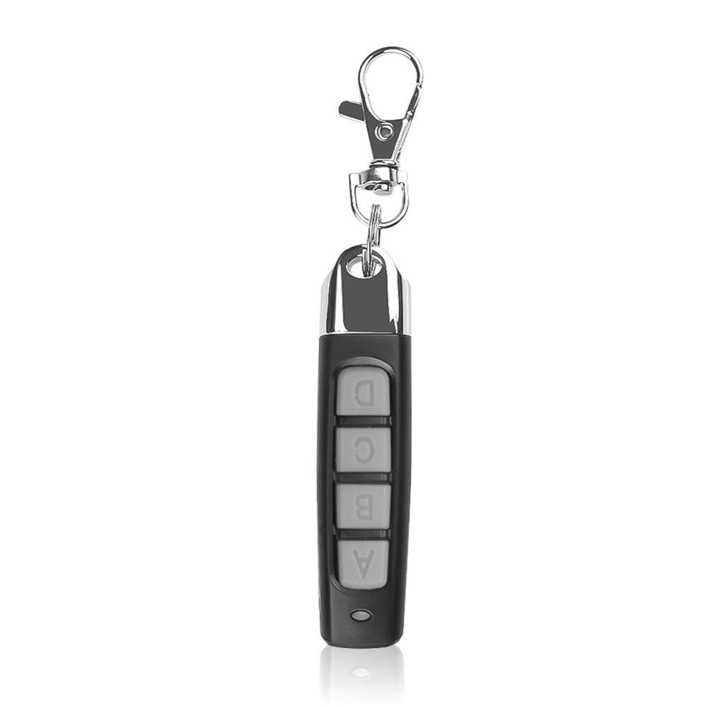 4 Buttons Multifunction Remote Control 433MHZ Wireless Transmitter Garage Gate Electric Door Copy Controller Anti-theft Lock Key: Grey