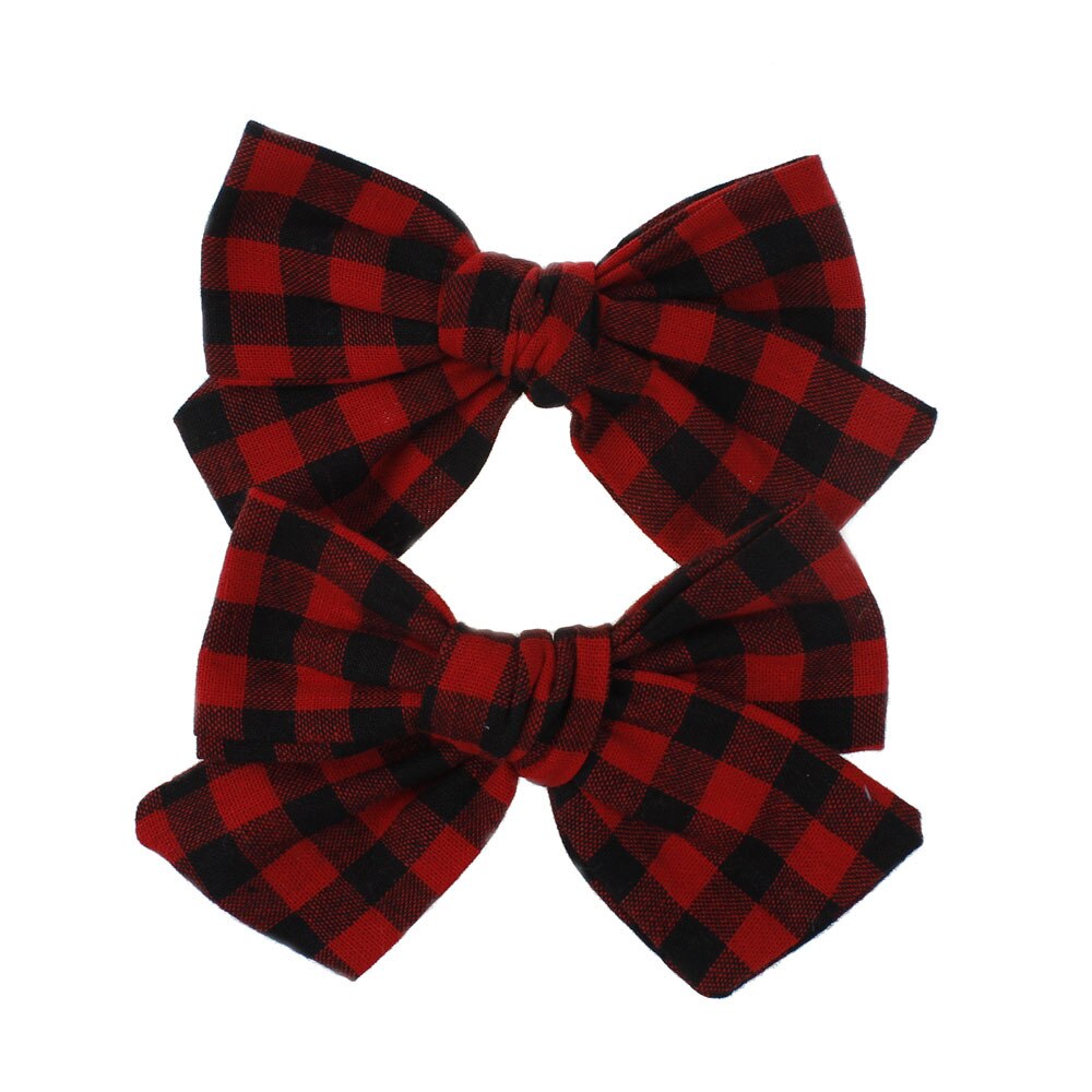Baby Hair Clips For Girls Floral Hairgrips Bows Kids Hair Pins Lattice Barrettes Cotton infant Hairpin Handmade Accessories 2Pcs