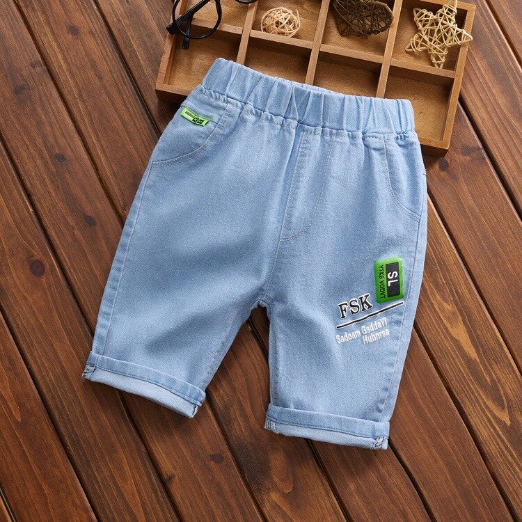 Adorable Baby Boys Shorts Summer Casual Denim Short Pants for Toddler Girls Pockets Design Clothing Children Jeans Pants