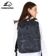 Kingsons-mochila de viaje de gran capacidad de 15 pulgadas para mujer, morral escolar de poliéster para chica, para montañismo