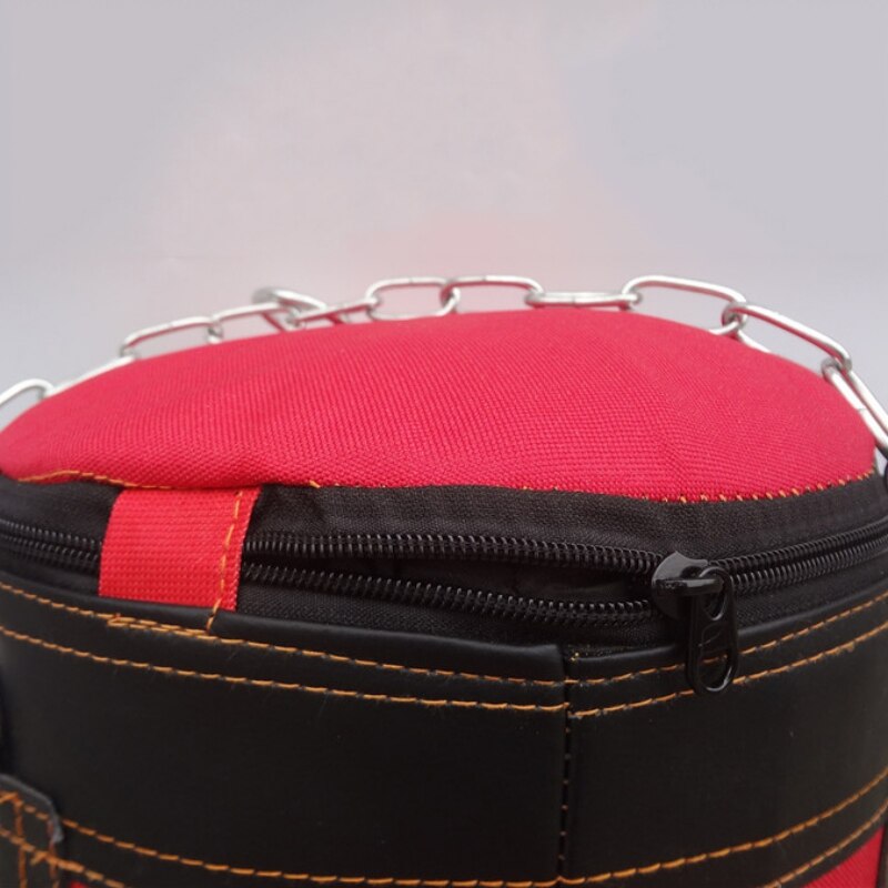 Bolsa de arena vacía para boxeo, bolsa de arena colgante para Kick, bolsa de arena para entrenamiento de boxeo y lucha contra Karate con gancho de cadena de Metal, mosquetón