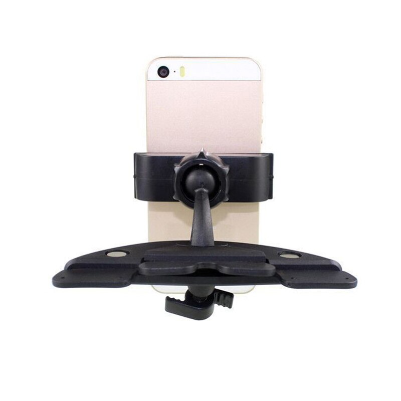 360 Degree Rotation CD Slot Car Phone Holder Car Mount One-touch Cradle Stand Navigation Bracket Car Accessories Auto Parts