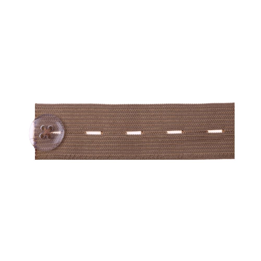 1 stuks Rok Broek Jeans Taille Expander Tailleband Extender Knop Broek Extender Elastische Extender Wonder Knop Riem Gesp: Khaki