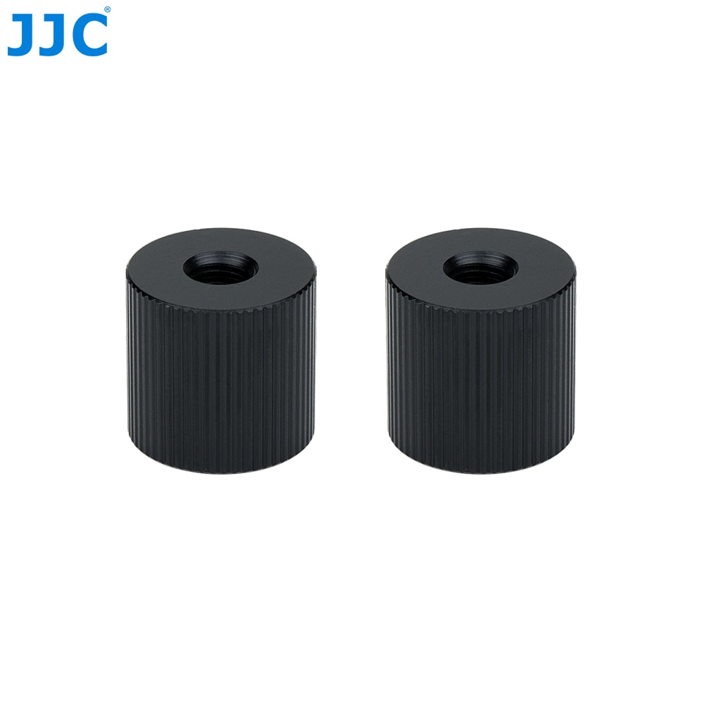 Jjc 2- -pack slitstark cylindermutter passar magiska armar med centrum 1/4 " -20 gänga för smallrig artikulerande arm 1498 1497 chromlives