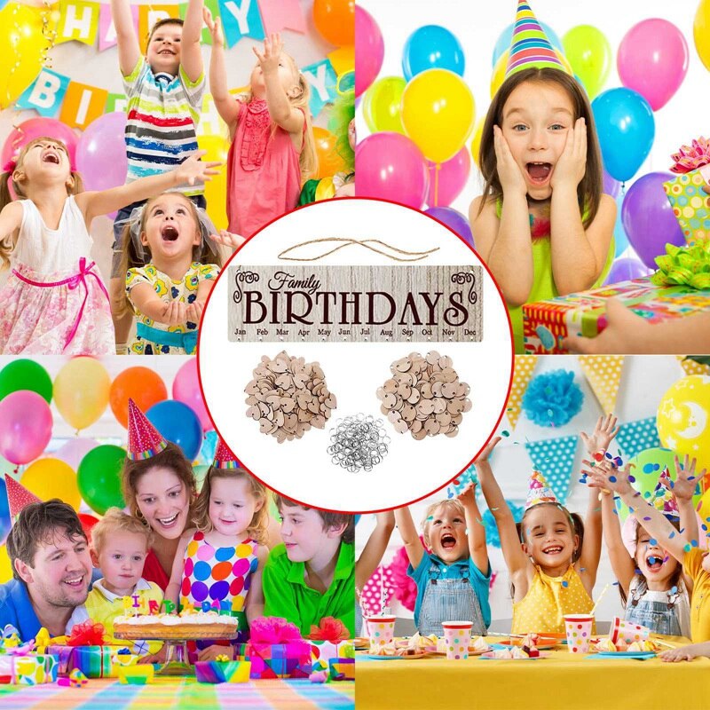 Family wood calendar sign wall decoration home calendar