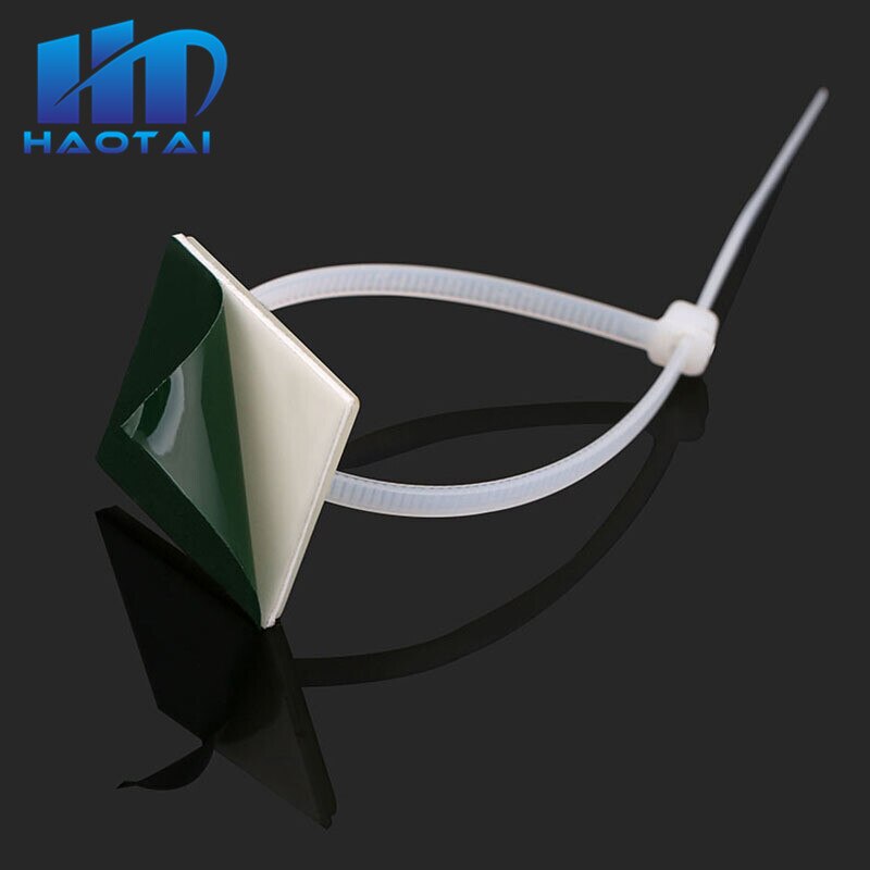 20Pcs 20*20 mmPlastic Self Adhesive Cable Tie Mount Base Holder White 20*20 mm Since the glue type positioning