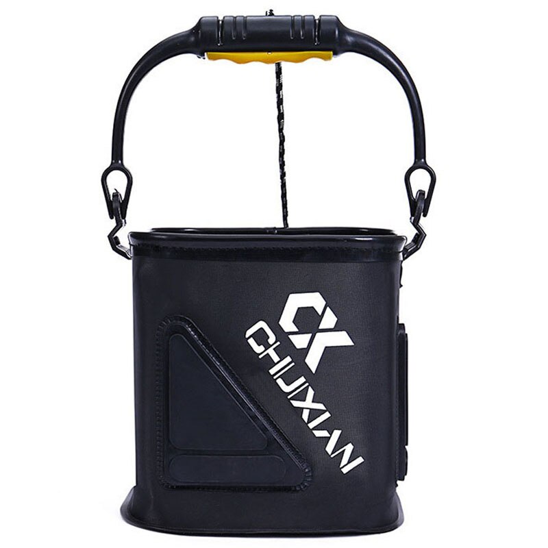 EVA Collapsible Fishing Bait Bucket Portable Multi-Functional Fish Live Lures Bucket zipper fish bucket outdoor folding box /bag