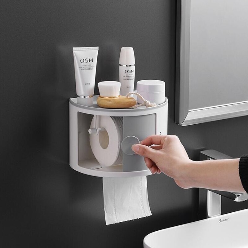 Badeværelse badeværelse opbevaring toiletpapir holder badeværelse arrangør opbevaring badeværelse hylder badeværelse tilbehør toiletrulle holde