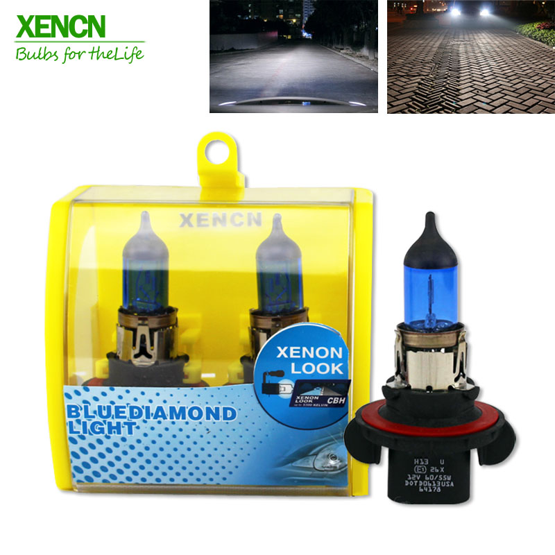 XENCN 9008 H13 12V 60/55W 5300K Blue Diamond Light Auto Lampen Koplamp Halogeen Lamp voor chevrolet cruze Hummer 30% Meer ligh 2X