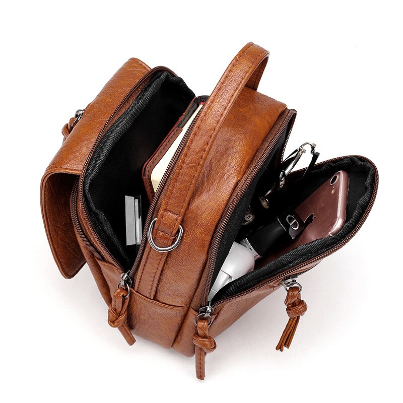 Bolsas de marca de alta qualidade do plutônio de couro macio moda feminina bolsas dupla camada grande capacidade senhoras diagonal ombro saco