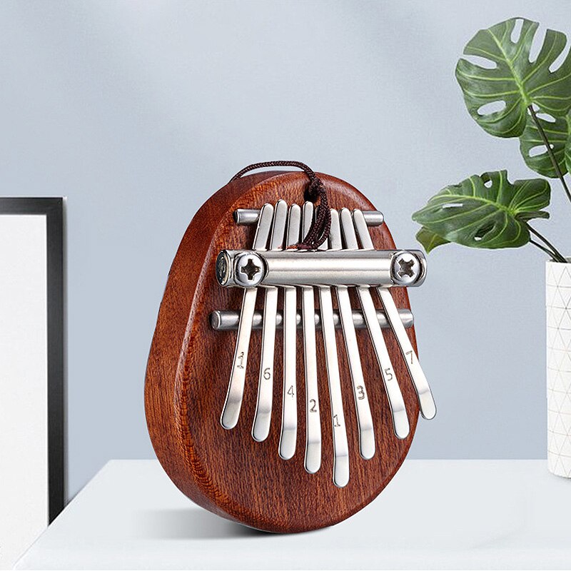 8 nøgler mini kalimba udsøgt finger tommelfinger klaver marimba musikalsk godt tilbehør vedhæng