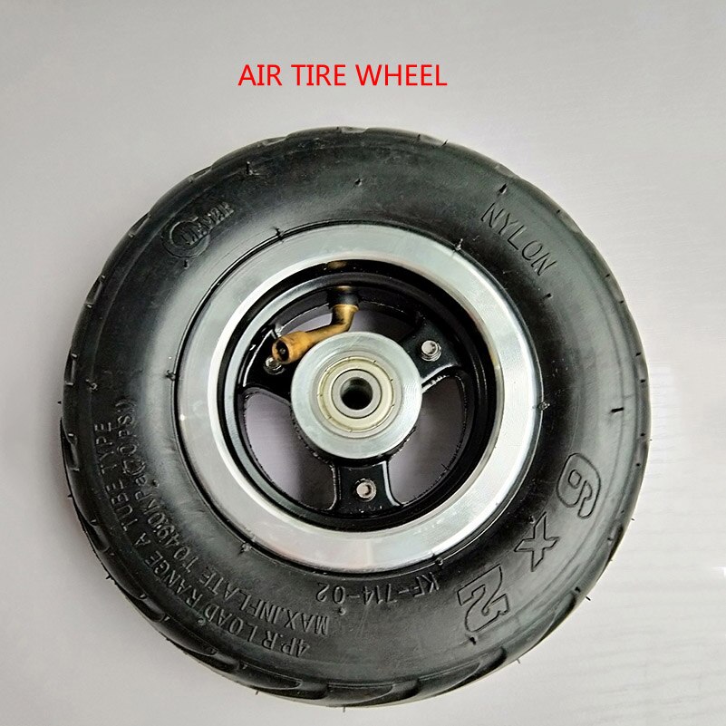 6 Inch Electric Scooter Wheel 6x2 Wheel With Air Tire Or Solid Tire Metal Hub With 8mm 10mm Axle Hole Trolley Cart Wheel