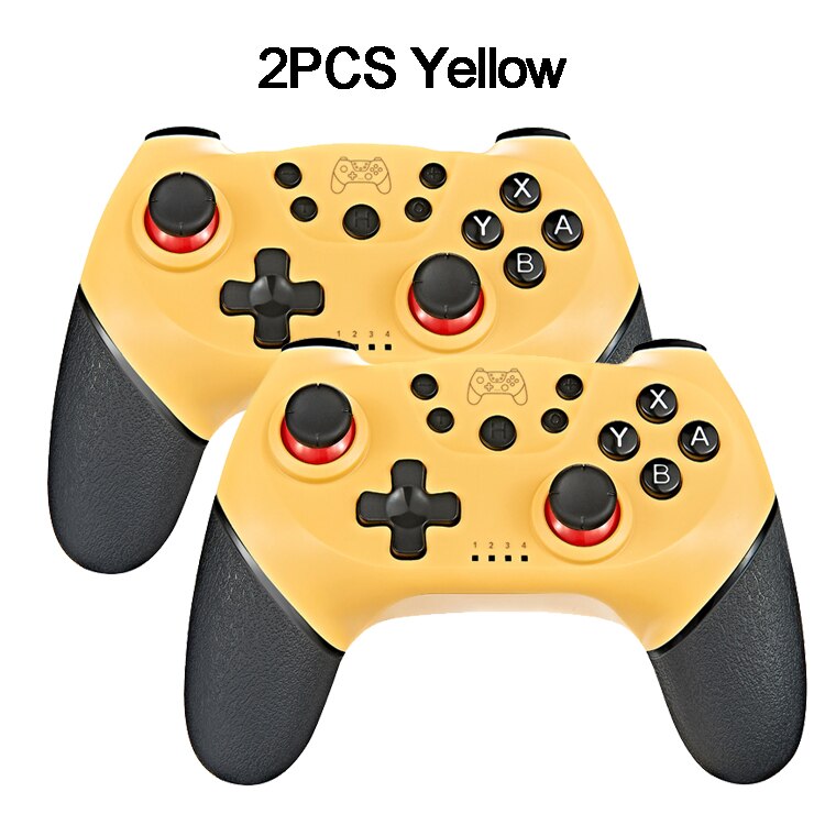 Mando Bluetooth para Nintendo Switch Pro, mando inalámbrico para Nintendo Switch: 2PCS Yellow