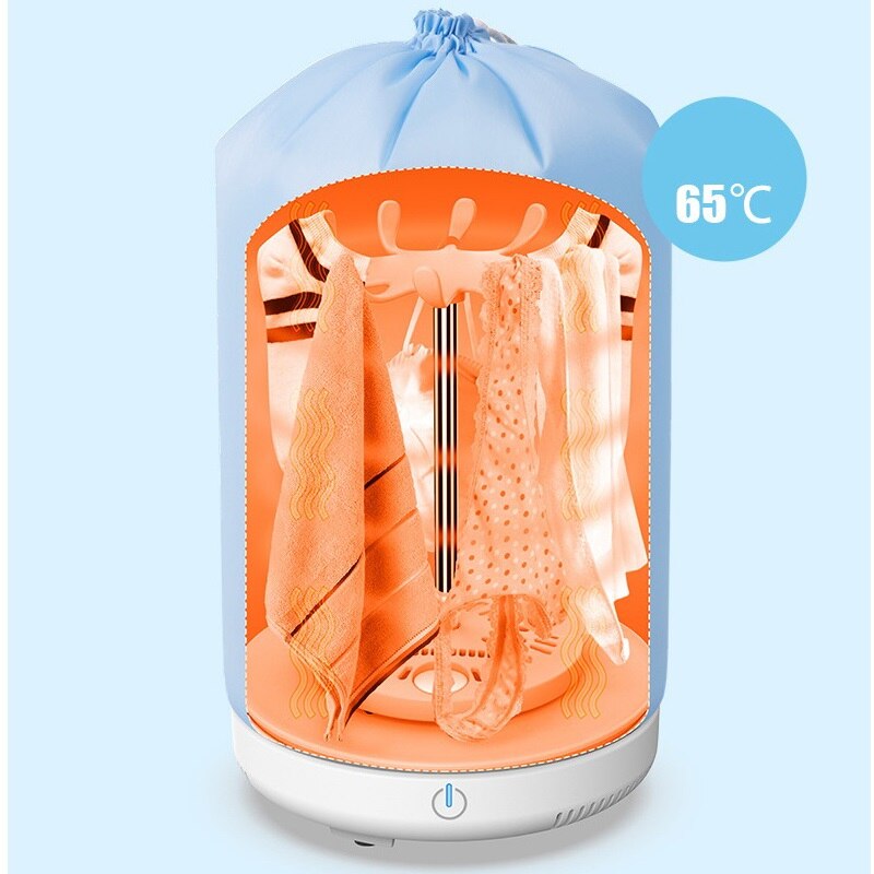 Mini bærbar tøj tørremaskine elektrisk opvarmning tørretumbler uv til babytøj dame undertøj til husholdnings forretningsrejse